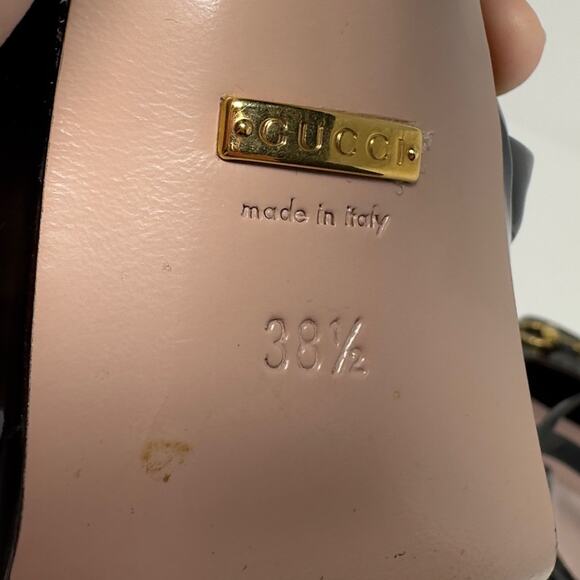 Gucci Claudie Horsebit Patent Leather Platform Sandals Heels - Picture 11 of 11